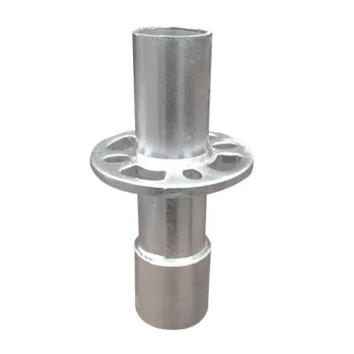 Ringlock standard end with rosette and spigot