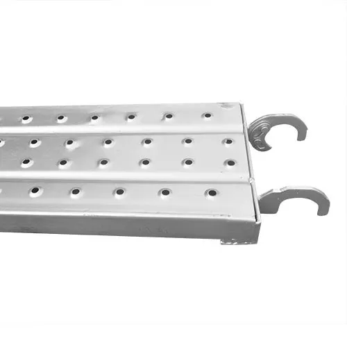 Hook steel plank with punched anti-slip surface